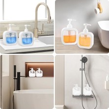 Daisy Home Plastik Sıvı Sabunluk, Beyaz Renk, 500 ml (1)