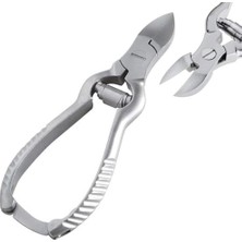 Daisy Home Çift Yaylı Tırnak Makası, 14 Cm, Paslanmaz Çelik, Kilit Mekanizmalı, Metalik Gri, MB-TIM-001