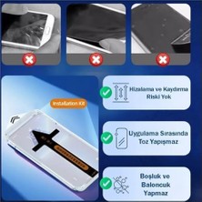 Daisy Home Galaxy S25 Ultra ile Uyumlu Aparatlı Hayalet Ekran Koruyucu Yanlardan Görünmeyen Darbeye ve Çizilmeye Karşı Koruyan  Hd