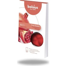Daisy Home Kokulu Buhardanlık Eritme Mum Tableti - Nar Kokulu - 6 Yuvarlak Şekilli Renkli Tablet Mum - 2-3 Kere Eritme ile Toplamda Yaklaşık 25 Saat Koku Deneyimi