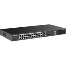 Daisy Home Ruijie-Reyee RG-ES228GS-P 24 Port Poe+ 10-100-1000 Mbps + 2 Port Sfp Yönetilebilir Switch