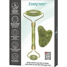 Daisy Home Beper C301ABE101 Gua Sha Taşında Jade Roller & Gua Sha Masaj Aleti, Yüz ve Vücut Masaj, Rahatlatıcı, Modelleme ve Yaşlanma