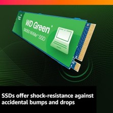 Daisy Home Digital Wd SN350 2tb Nvme Dahili SSD Katı Hal Sürücüsü - Gen3 Pcıe, Qlc, M.2 2280, 3.200 Mb/s'ye Kadar, Yeşil