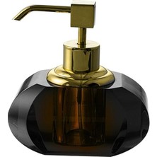 Daisy Home Cyrstal Accessory Soap Dispenser Brown- 80 ml Siyah Tek Ebat BA2047 006 C7-Gl
