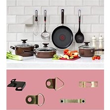 Daisy Home Süper Güçlü Çerçeve Askısı Pin Delgisiz Vidalı Tırnak Kanca Yapışkanlı Raf Tutucu Askı