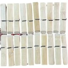 Daisy Home Bambu Çamaşır Mandalı, Doğal Ahşap, Geleneksel Tasarım, 24 Cm, 20 Adet