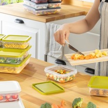 Daisy Home 4 Adet Buzdolabı Organizeri – Pp Plastik Şeffaf ve Ayarlanabilir Saklama Kabı, Gıdaları Taze Tutan Fresh Box, Çok Amaçlı,mikrodalga ve Bulaşık Makinesi Uyumlu (Beyaz, 2600 Ml)