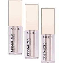 Daisy Home Cosmetics Crystalized Eyeshadow Likit Metalik Göz Farı, 06 Moonstone (3 Paketi)