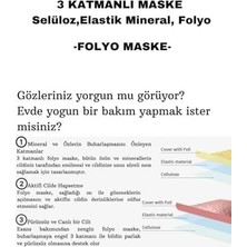 Daisy Home Dermal 3 Katmanlı Foil Rose Göz Altı Torbalarına Karşı Kağıt Göz Maskesi 3 Adet