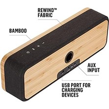 Daisy Home Of Get Together, Taşınabilir Bluetooth Hoparlör Kutusu, Kablosuz Bağlantı, Mikrofon, Oda Doldurucu Ses, 3,5 mm Aux Girişi, USB Bağlantı Noktası, 10 Saat Pil Ömrü, Siyah