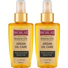 Daisy Home Bioblas Argan Yağlı Saç Bakım Yağı – Durulanmayan, Karşı Koruyucu, Onarıcı & Parlaklık Veren SERUM,%100 Besleyici Etki, 100 ml (2 Paketi)