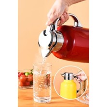 Daisy Home 304 Çelik 1,6 L Çift Katmanlı Kırmızı Vakumlu Kamp Piknik Çay Termos CIN556KR