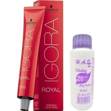 Daisy Home Igora Igora Saç Boyası 6-77 Koyu Kumral Yoğun Bakır 60 ml + Mini Oksidan 20 Volüm