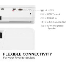 Daisy Home Viewsonic PX700HDH Full Hd Projektör, 3700 Ansı Lümen, Ev, Ofis ve Sınıf Için 1080P Projektör, Hdmı, USB