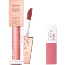 Daisy Home New York Lifter Gloss Nemlendirici Dudak Parlatıcısı - 003 & Mini Super Ink Likit Mat Ruj - 15 Lover Makyaj Seti