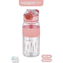Daisy Home 550 ml Rahat Içim (Pipetsiz) Taşıma Kulplu Çocuk Su Matarası -VGN3001ML550