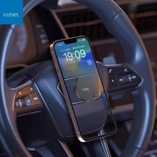 Daisy Home Direksiyon Manyetik Telefon Tutucu, 360° Dönebilir, Araç Içi ve Masa Üstü Montaj, Tüm Akıllı Telefonlarla Uyumlu, Anahtar, Pc, Çoklu Kullanım Alanı, Yüksek Güçlü Tutuş, Siyah (6cm - XCH2014)