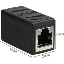 Daisy Home 1 Portlu Splitter, Çift Lan Kablosu, Ethernet Bölücü, Dişi Adaptör Konnektörü - Ethernet Splitter Cable
