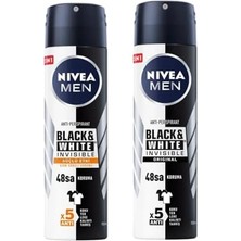 Daisy Home Men Erkek Sprey Deodorant & Invisible 150ML X2 + Men Erkek Sprey Deodorant & Invisible Original 150 ml