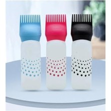 Daisy Home 120 ml Plastik Saç Boyası Doldurulabilir Şişe Aplikatör Kuaför Saç Boyama Tarağı Aplikatörü