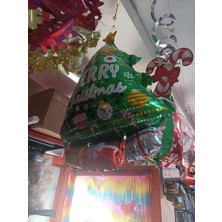 Daisy Home 1 Adet Folyo Baba Balonu Yılbaşı Süsü Çam Ağacı Süsleri Yılbaşı Hediyeleri 80-55 cm