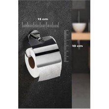 Daisy Home Delmeye Son Yapışkanlı Tuvalet Kağıtlığı Wc Kağıtlık Tutucu Krom YK-703