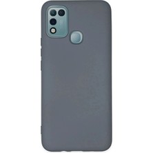 Durukar®  Infinix Hot 10 Play Kılıf Nano Içi Kadife Silikon - Gri