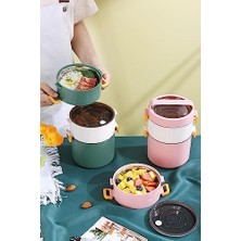 Daisy Home Lunch Box 3 Katlı Büyük Boy 1800 ml Ofis-Okul Için Yeni Nesil Sefer TASI-FFLBOX3KAT1800ML