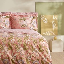 Daisy Home PASARES%100 Pamuk, Tek Kişilik Nevresim Takımı, Pembe