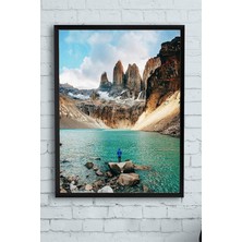 Daisy Home (PSTER10779) Dağ Doğa Manzara Çerçeveli Tablo (21X30CM)