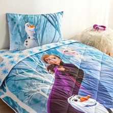 Daisy Home Taç Standart Pamuk Nevresim Takımı, Mavi, Tek Kişilik