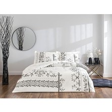 Daisy Home Taç Clymena Standart Pamuk Nevresim Takımı, Beyaz, Çift Kişilik