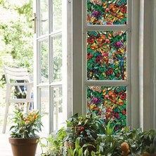 Daisy Home 346-0647-4PK Kendinden Yapışkanlı Gizlilik Camı Pencere Filmi, Yaylı Şapel/tulia, 43 cm x 198 cm Rulo, 4'lü Paket
