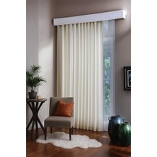 Daisy Home Fabric Saten Ekru Güneşlik Yüksek Kaliteli 150 x 250
