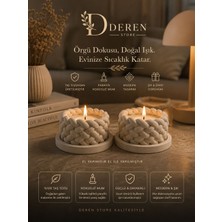 Deren Örgü Hasır Desenli Beton Mumluk