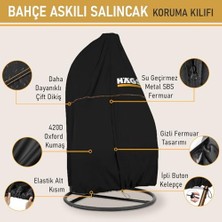Daisy Home Bahçe Salıncağı Örtüsü, Salıncak Koltuk Koruma Kılıfı Brandası, Hamak Dış Mekan Su Geçirmez Mobilyası Koruyucu Örtü - 190 x 115CM