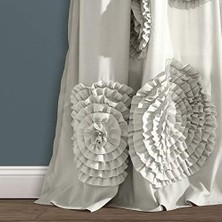 Daisy Home Lush Serena Pencere Perdesi, Açık Gri, 137 x 213 cm