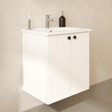 Daisy Home Shift T20 81002 Kapaklı Lavabo Dolabı, Parlak Beyaz, 60 cm