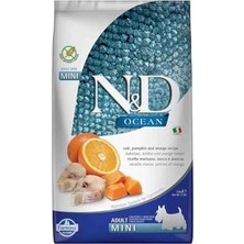 Teknocan N&d Ocean Kuru Köpek Maması, Morina Balığı, Balkabağı & Portakallı, Yetişkin Mini, 2.5 kg