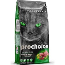 Teknocan Pro Choice Pro 36 Adult Formula Kuzu Etli Pirinçli Yetişkin Kedi Maması 15 kg