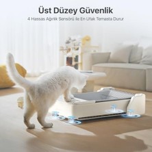 Teknocan Ubpet Ucat C31 Açık Tasarımlı Akıllı Otomatik Kedi Tuvaleti | Mobil Uygulama Kontrollü, Otomatik Temizleme, 38 Db Sessiz