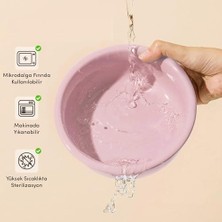 Teknocan Gobypet Ahşap Tabanlı 2’li Mama ve Su Kabı Seti – Kaymaz Stand, Hijyenik Kaseler, Minimal Tasarım (Pembe Seramik)