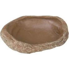 Teknocan Sürüngenler Için Mama & Su Kabı, 15X3, 5X12CM, Bej
