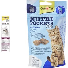 Teknocan Gimcat Malt Soft Vitamin Kombinasyonu, Her Yaştan Kediler Için, 100 G & Kedi Ödül Tableti Np Ton Balıklı, 60 G
