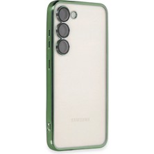Durukar®  Samsung Galaxy S23 Plus Kılıf  Lensli Silikon - Yeşil