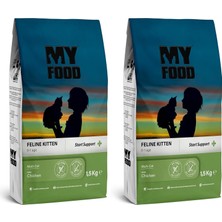 Teknocan Myfood Yavru Kedi Maması Tavuklu 1,5 kg (2 Paketi)