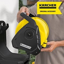 Teknocan Premium Hr 7.315 Hortum Makarası Kit (1/2'', 15 mt Hortumlu), Siyah
