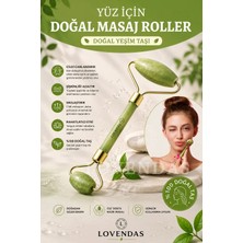 Lovendas Yeşim 100 Doğal Taş Masaj Aleti - Yeşim Taşı Roller Jawline Etkisi
