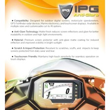 Teknocan Kawasaki 2023-2025 ZX4RR / 1000SX / Z650 / Z900 Gösterge Paneli Için Ipg Anti-Glare Parlama Önleyici Mat Ekran Koruyucu