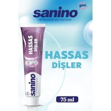 Teknocan Sanino Hassas Dişler Için Beyazlatıcı Diş Macunu, 75 Ml, 6'lı Paket